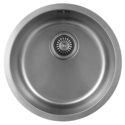Pure.Sink Rondo RVS Γύρος Νεροχύτης επίπεδης εγκατάστασης, υποκατασκευής και επικατασκευής 38 εκ PRN38-02