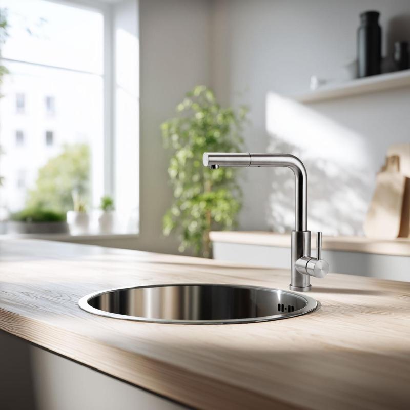 Pure.Sink Rondo RVS Γύρος Νεροχύτης επίπεδης εγκατάστασης, υποκατασκευής και επικατασκευής 38 εκ PRN38-02