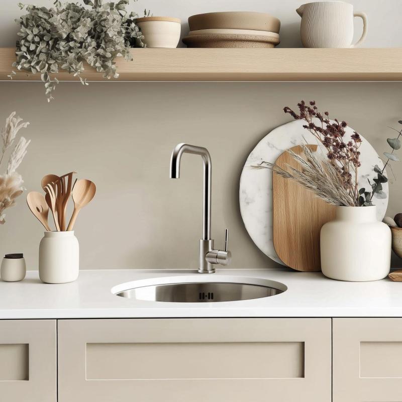 Pure.Sink Rondo RVS Γύρος Νεροχύτης επίπεδης εγκατάστασης, υποκατασκευής και επικατασκευής 38 εκ PRN38-02