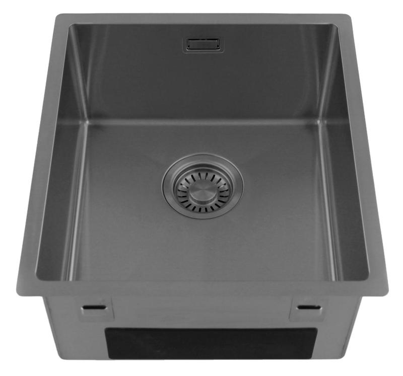 Pure.Sink Luxion Ανοξείδωτο νεροχύτη 36x40 cm για εγκατάσταση κάτω από πάγκο, επίπεδη εγκατάσταση και επιφανειακή εγκατάσταση  PLX3640-02