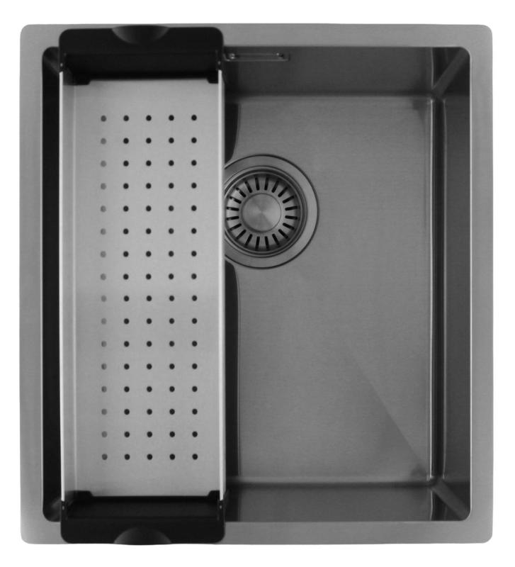 Pure.Sink Luxion Ανοξείδωτο νεροχύτη 36x40 cm για εγκατάσταση κάτω από πάγκο, επίπεδη εγκατάσταση και επιφανειακή εγκατάσταση  PLX3640-02