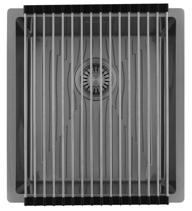 Pure.Sink Luxion Ανοξείδωτο νεροχύτη 36x40 cm για εγκατάσταση κάτω από πάγκο, επίπεδη εγκατάσταση και επιφανειακή εγκατάσταση  PLX3640-02