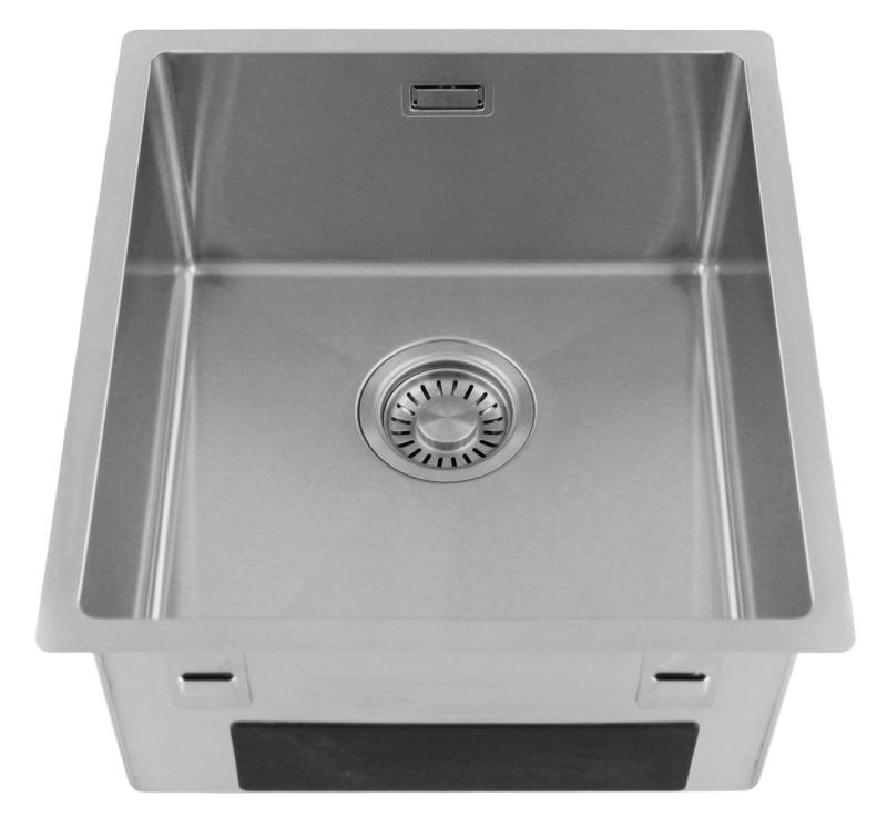 Pure.Sink Luxion Ανοξείδωτο νεροχύτη 36x40 cm για εγκατάσταση κάτω από πάγκο, επίπεδη εγκατάσταση και επιφανειακή εγκατάσταση  PLX3640-02