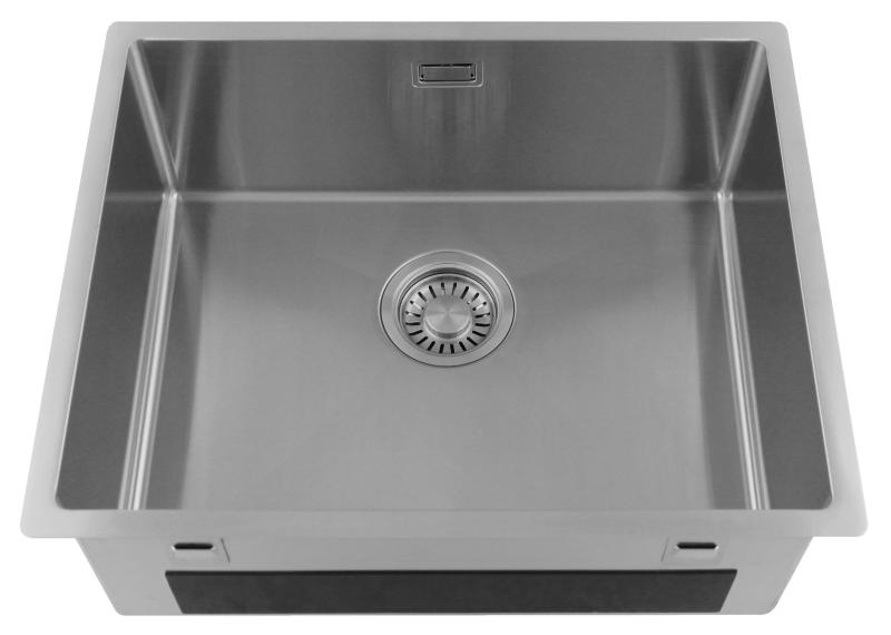 Pure.Sink Luxion Ανοξείδωτο νεροχύτη 50x40 cm για υποστύλωμα, επίπεδη εγκατάσταση και επιφανειακή εγκατάσταση  PLX5040-02