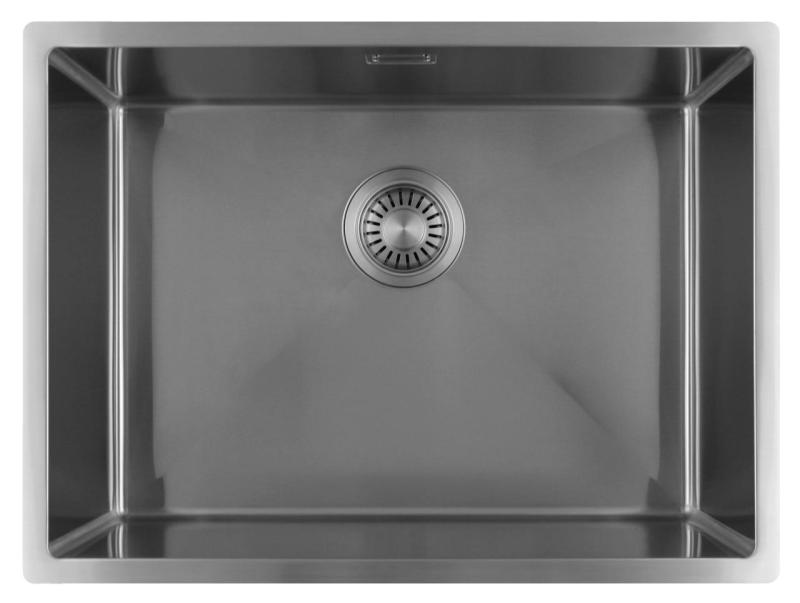 Pure.Sink Luxion Ανοξείδωτος νεροχύτης 55x40 cm για υποστύλωμα, επίπεδη εγκατάσταση και επιτοίχια εγκατάσταση PLX5540-02