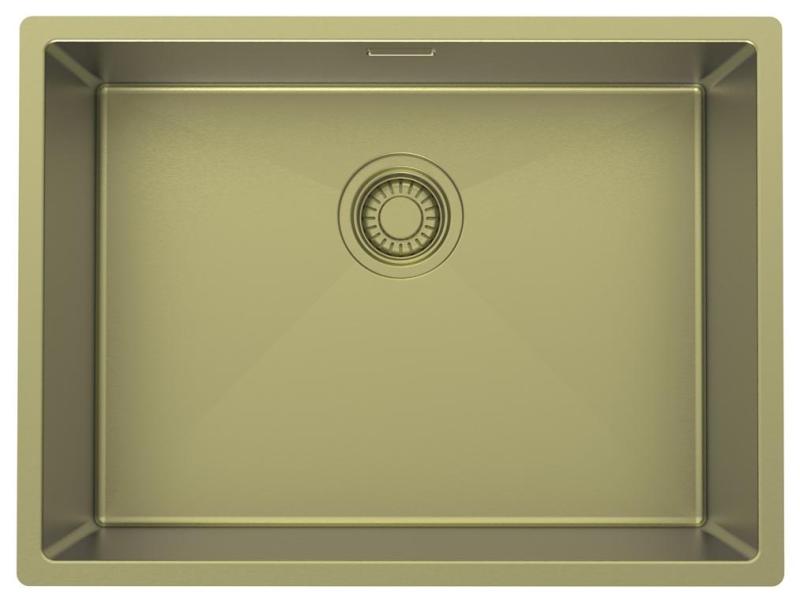 Pure.Sink Luxion Χρυσό νεροχύτη 55x40 cm για υποστύλωμα, επίπεδη εγκατάσταση και επιφανειακή εγκατάσταση PLX5540-60