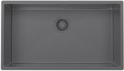 Pure.Sink Luxion Μεγάλο νεροχύτη Gun metal 74x40 cm για υποστύλωση, επίπεδη εγκατάσταση και επιφανειακή εγκατάσταση PLX7440-61