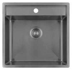 Pure.Sink Luxion Ανοξείδωτο νεροχύτη 51x50 cm Tapwing με οπή για βρύση PLX5150T-02