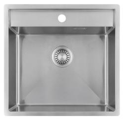 Pure.Sink Luxion Ανοξείδωτο νεροχύτη 51x50 cm Tapwing με οπή για βρύση PLX5150T-02