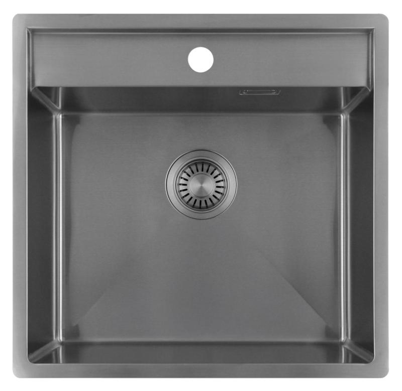 Pure.Sink Luxion Ανοξείδωτο νεροχύτη 51x50 cm Tapwing με οπή για βρύση PLX5150T-02