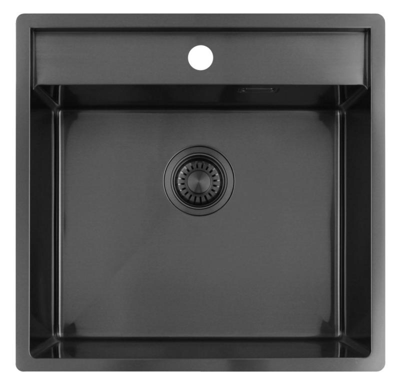 Pure.Sink Luxion Νεροχύτης από γκουν μέταλλο 51x50 cm Tapwing με βάση για βρύση PLX5150T-61