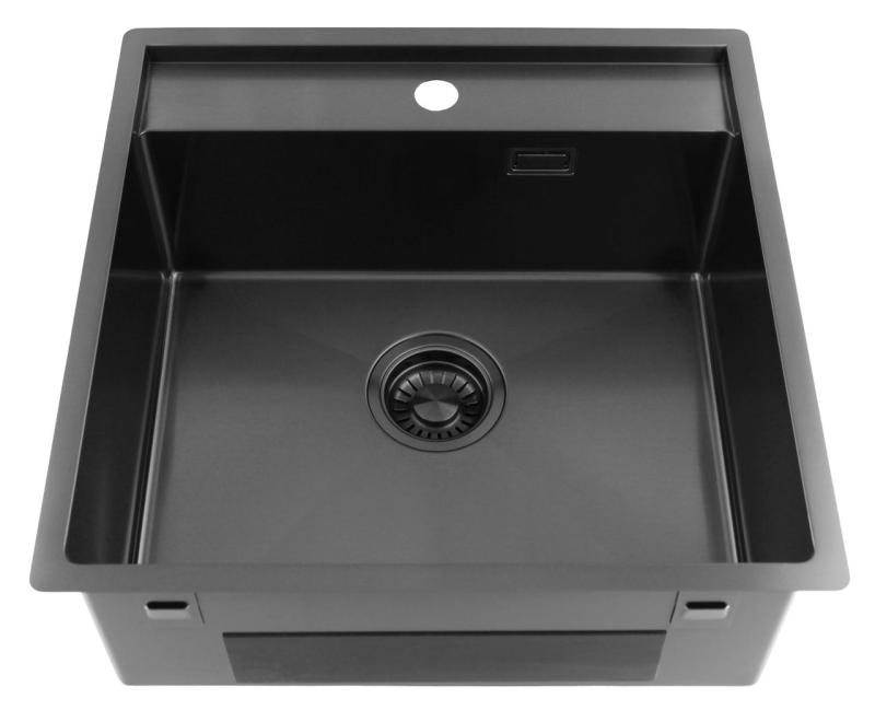 Pure.Sink Luxion Νεροχύτης από γκουν μέταλλο 51x50 cm Tapwing με βάση για βρύση PLX5150T-61
