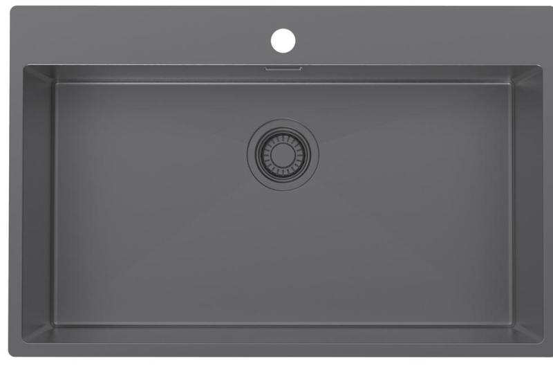 Pure.Sink Luxion Μεγάλο νεροχύτη από μέταλλο 78x50 cm Tapwing με οπή για βρύση PLX7850T-61