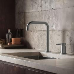 Pure.Sink Luxion Μονόφωτη μαζική ανοξείδωτη βρύση κουζίνας με U έξοδο PLX2HU-02