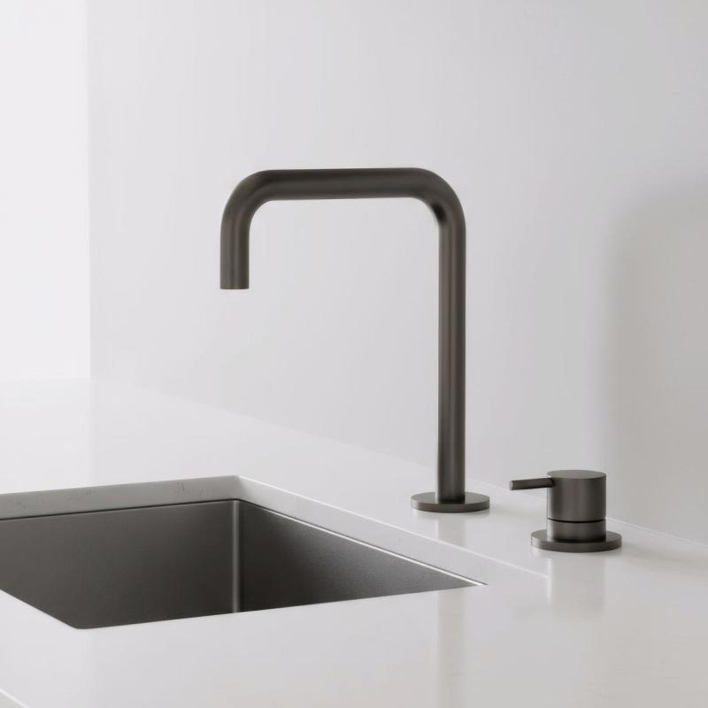 Pure.Sink Luxion 2-οπίσθια βρύση κουζίνας από μπρούντζο με U-σχήμα PLX2HU-61