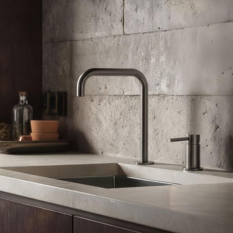Pure.Sink Luxion 2-οπίσθια βρύση κουζίνας από μπρούντζο με U-σχήμα PLX2HU-61