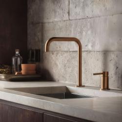 Pure.Sink Luxion 2-οπών Χάλκινη βρύση κουζίνας με U έξοδο PLX2HU-62