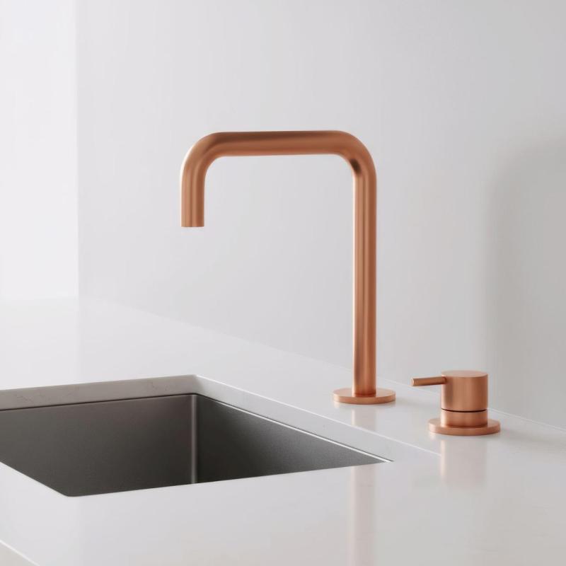 Pure.Sink Luxion 2-οπών Χάλκινη βρύση κουζίνας με U έξοδο PLX2HU-62