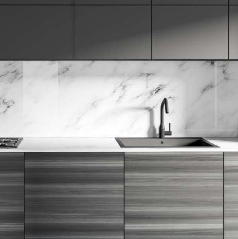 Ausmann Fibre λευκός νεροχύτης 40x40cm εντοιχισμένος, επιφάνειας και επικαθήμενος με αυτόματο ανοξείδωτο πώμα 1208971891