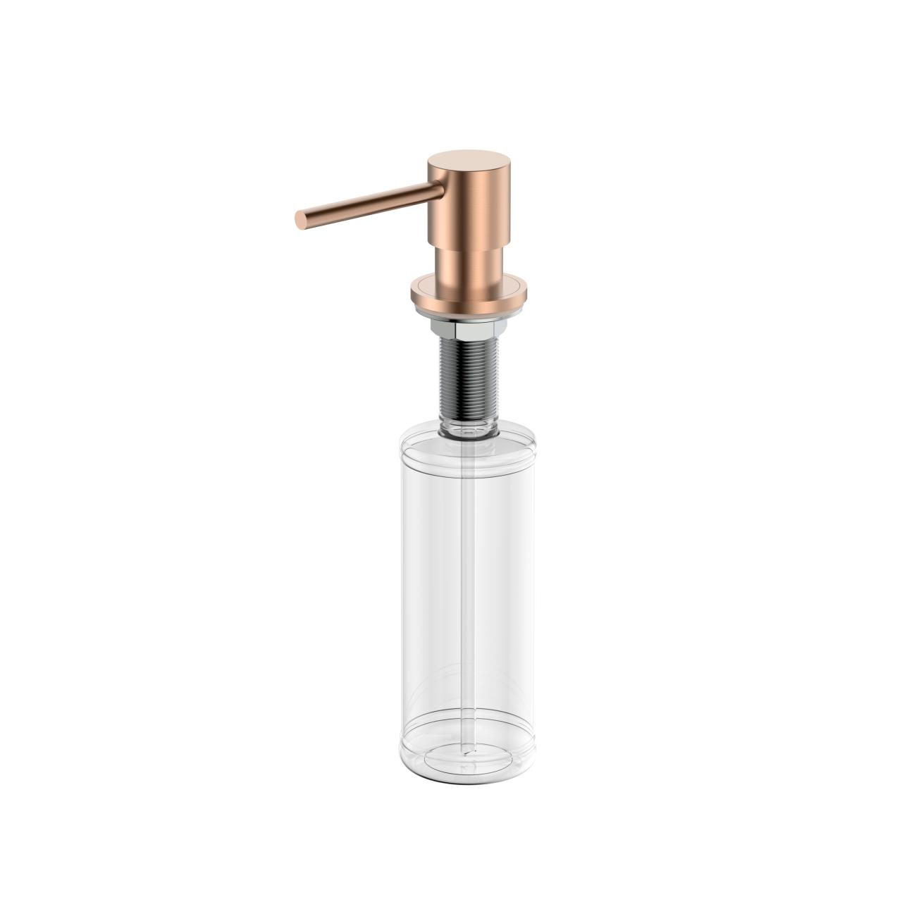 Pure.Sink Elite Steel Shine εντοιχιζόμενη διανομέας σαπουνιού PVD χαλκού αναπληρώσιμη από πάνω PS9010-62