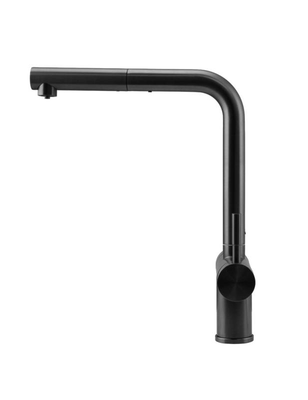 Pure.Sink Elite Steel Clear-S PVD gun metal 3-τρόπου Κουζινόμπριζα με Επεκτεινόμενη Βρύση και Φιλτραρισμένο Νερό PS8120-61