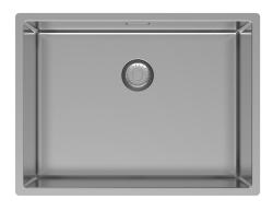 Pure.Sink Exclusivo Ανοξείδωτο νεροχύτη 55x40 cm ακτίνα 10 mm, υποστύλωμα, επίπεδη κατασκευή και επικάλυψη PEX5540-02