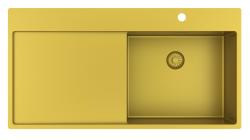 Pure.Sink Exclusivo Χρυσό νεροχύτη με αποστραγγιστικό 100x52 cm Βρύση δεξιά PEX47100RT-60