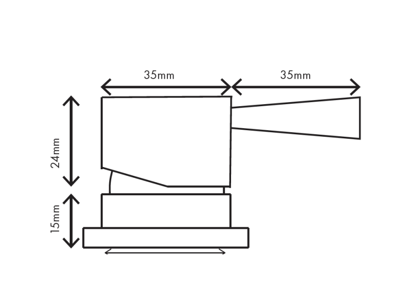 MURO TUA Μπράζιλε για νιπτήρα 2 οπών χρώμιο με στρογγυλή έξοδο 1208972104