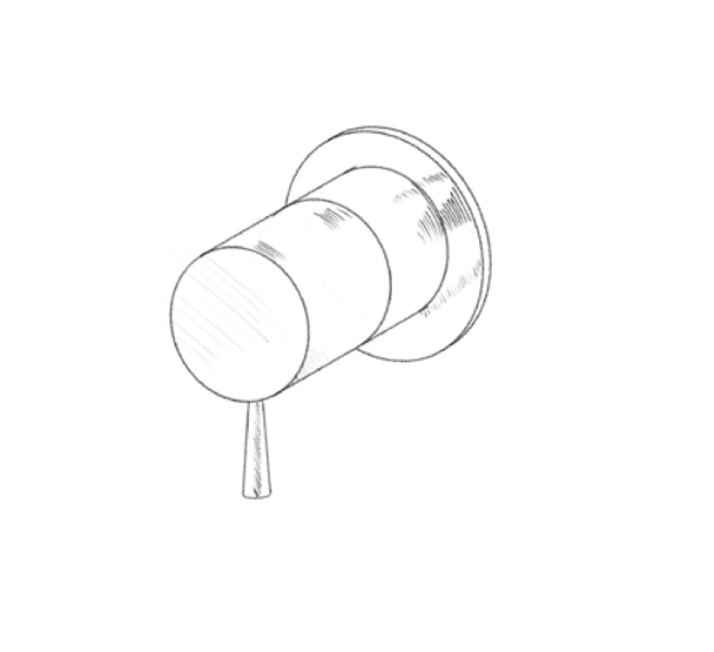 MURO TUA εντοιχισμένος μείτης τοίχου χρώμιο M1.B31.R.CR