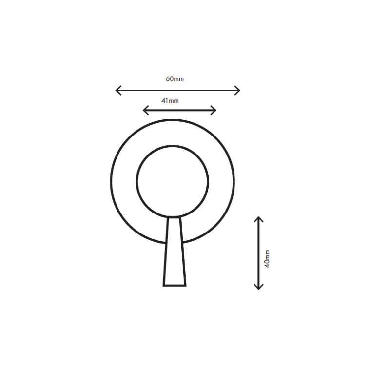 MURO TUA ενσωματωμένος διακόπτης 2 κατευθύνσεων χρώμιο M1.B32.2.CR