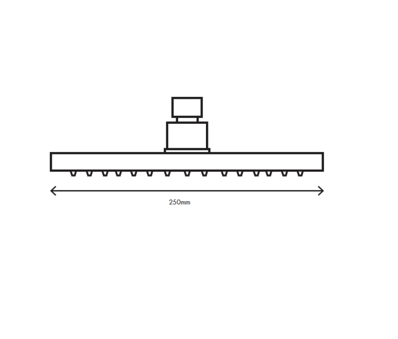 MURO TUA Κεφαλή ντους 250 mm Χρώμιο M1.BA2.M.CR