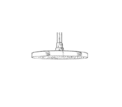 MURO TUA Κεφαλή ντους 300 mm Χρώμιο M1.BA2.G.CR