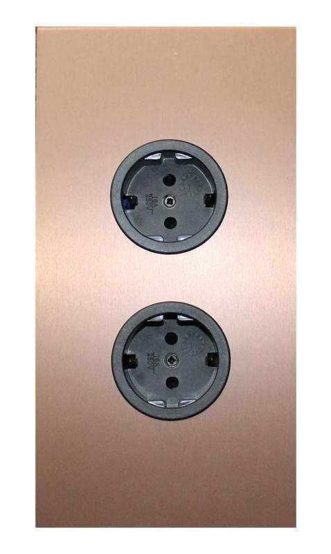 Indux Corner Ενεργειακή στήλη με 2 πρίζες με γείωση Χαλκός 1208972279