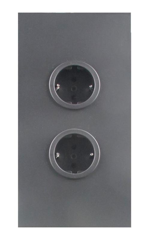 Indux Corner Ενεργειακή στήλη με 2 πρίζες Randaarde Gun metal 1208972281
