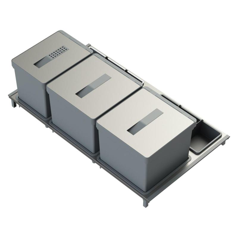 Indux Sort Σύστημα απορριμμάτων τριπλό Χειροκίνητο για συρτάρια 1208972320