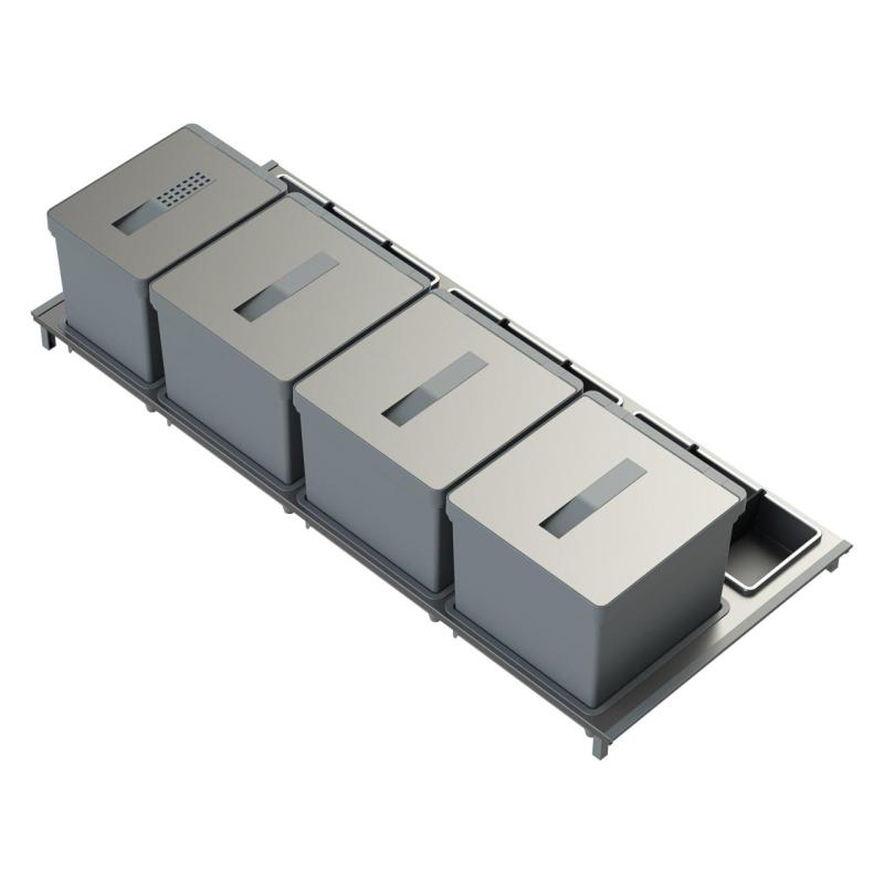 Indux Sort Σύστημα αποκομιδής απορριμμάτων 4 θέσεων Χειροκίνητο χειριστήριο για συρτάρια 1208972321