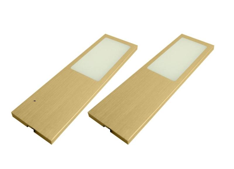 Indux Solin Κουζίνα Εξωτερική εγκατάσταση Multi Tone LED Σετ 2 σποτ x 4 W Χρυσό 1208972364