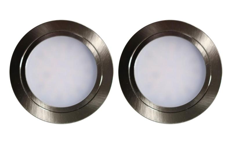 Indux Luma μικρή ενσωματωμένη κουζίνα LED Spot Set 2 Spots με LED-driver RVS-look 1208972371