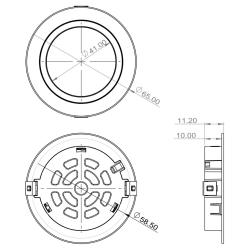 Indux Luma μικρή ενσωματωμένη κουζίνα Multi Tone LED Set 2 Spots Μαύρο 1208972382