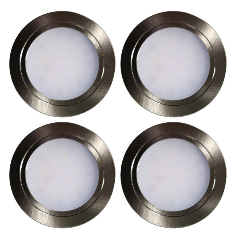 Indux Luma ενσωματωμένη κουζίνα Multi Tone LED Set 4 Spots RVS-look 1208972402