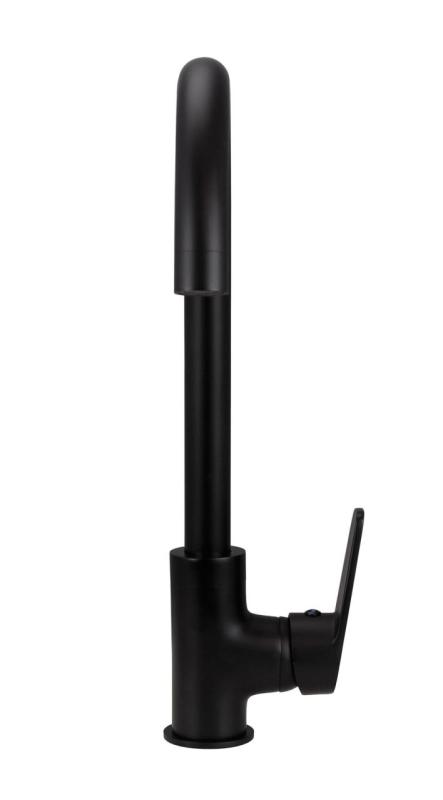 Aquanello Casa Μαύρος Μονόχειρος Μπαταρία Κουζίνας BL-1201-CS