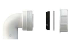 Pure.Sink Σετ σιφονιού ΗΒ με παξιμάδι και φλάντζες 40 mm WSTSUK-32