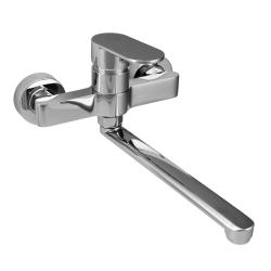 Aquanello Casa Μονόχειρη βρύση κουζίνας χρωμίου με έξοδο 25 cm CR-1425-CS