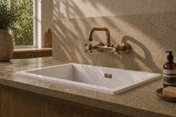 Aquanello Heritage Ascot Κλασική βρύση κουζίνας με επάνω στόμιο, χάλκινη BN-4110-HA