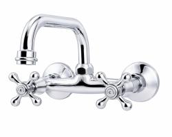 Aquanello Heritage Ascot Κλασική βρύση κουζίνας με επάνω στόμιο, χρώμιο CR-4110-HA