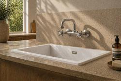Aquanello Heritage Ascot Κλασική βρύση κουζίνας με επάνω στόμιο, χρώμιο CR-4110-HA