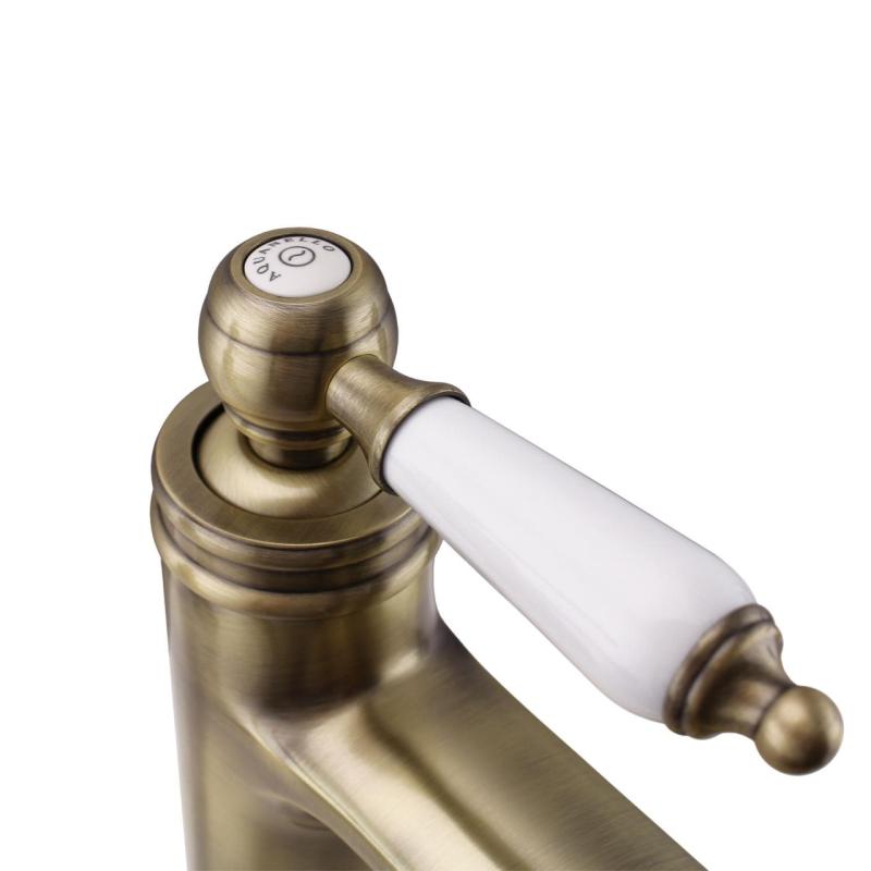 Aquanello Heritage Manor Κλασικός νοσταλγικός μείκτης νιπτήρα από μπρούντζο BN-1001-HM