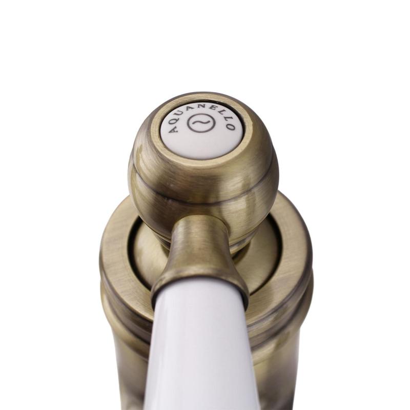 Aquanello Heritage Manor Κλασικός νοσταλγικός μείκτης νιπτήρα από μπρούντζο BN-1001-HM