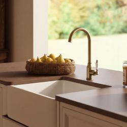 Aquanello Heritage Manor Κλασική κουζίνα Νοσταλγική βρύση κουζίνας σε χρώμα μπρούντζου BN-9001-HM