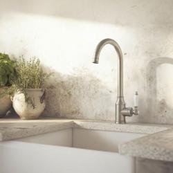 Aquanello Heritage Manor Κλασική κουζίνα Νοσταλγική βρύση κουζίνας από ανοξείδωτο χάλυβα NB-9001-HM